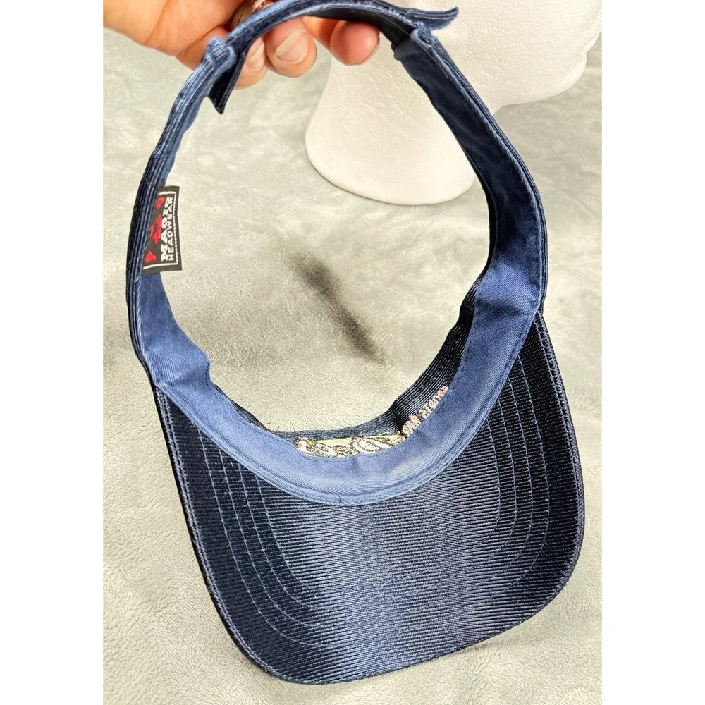 Docs Sports Bar Rock and Roll Visor Hat Snapback Navy Corduroy